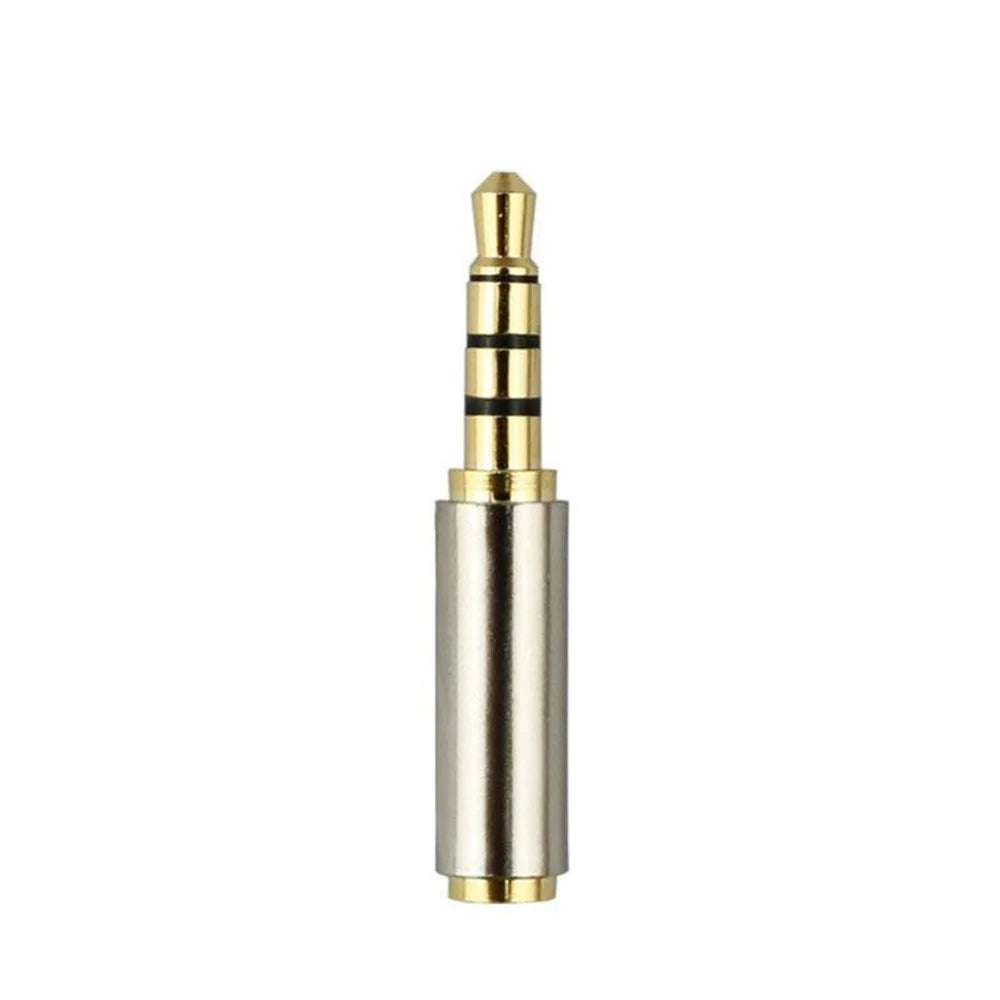 Conector Plug and Play de 3,5 mm, interfaz de 2,5 mm, conversión de audio para auriculares, conector pequeño a grande, proceso de chapado en oro, fácil de usar.