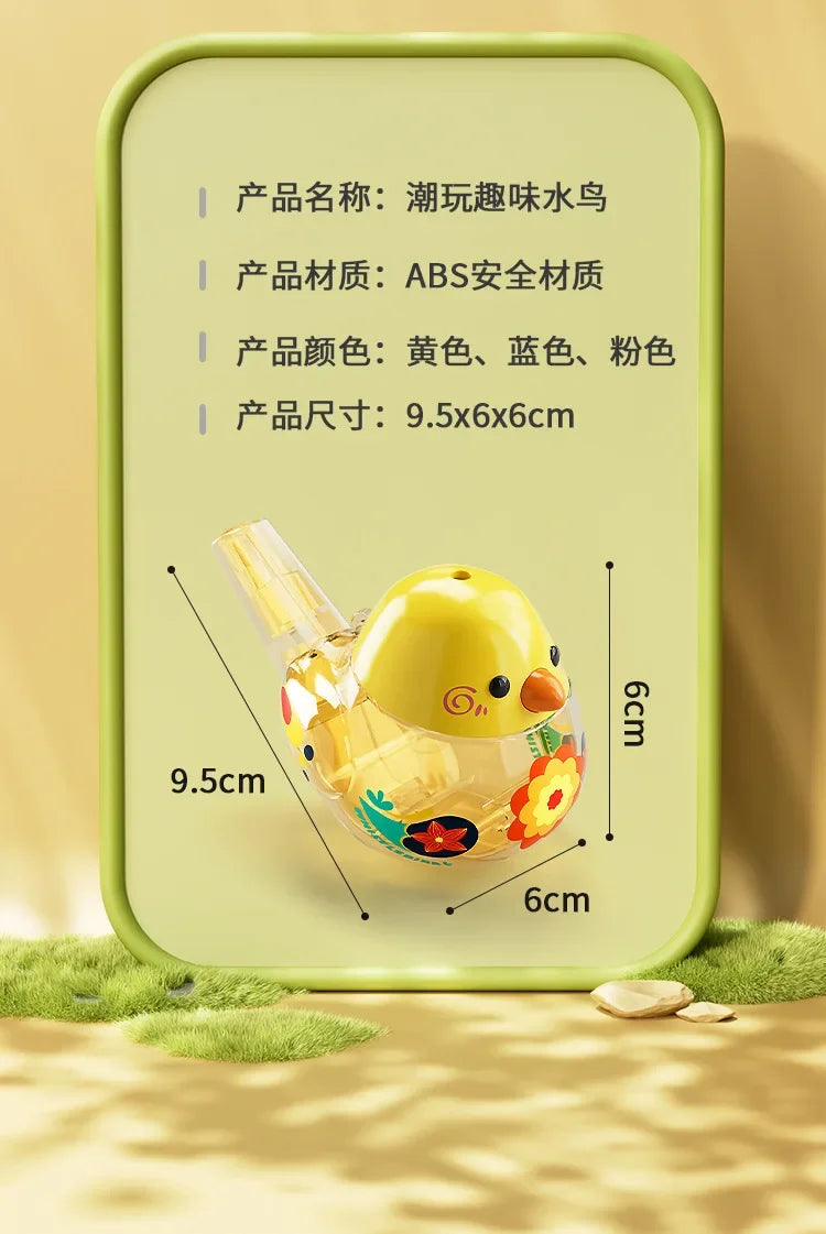 Bird's Call for Babies Water Bird Whistle for Infants Children Toys Can Add Water To Whistle for Training Toy Musical Instrument