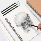 20/54/58/70/144 Drawing And Sketching Kit | Portable Travel Case | Graphite, Charcoal, White Color | Featuring Blending Stump