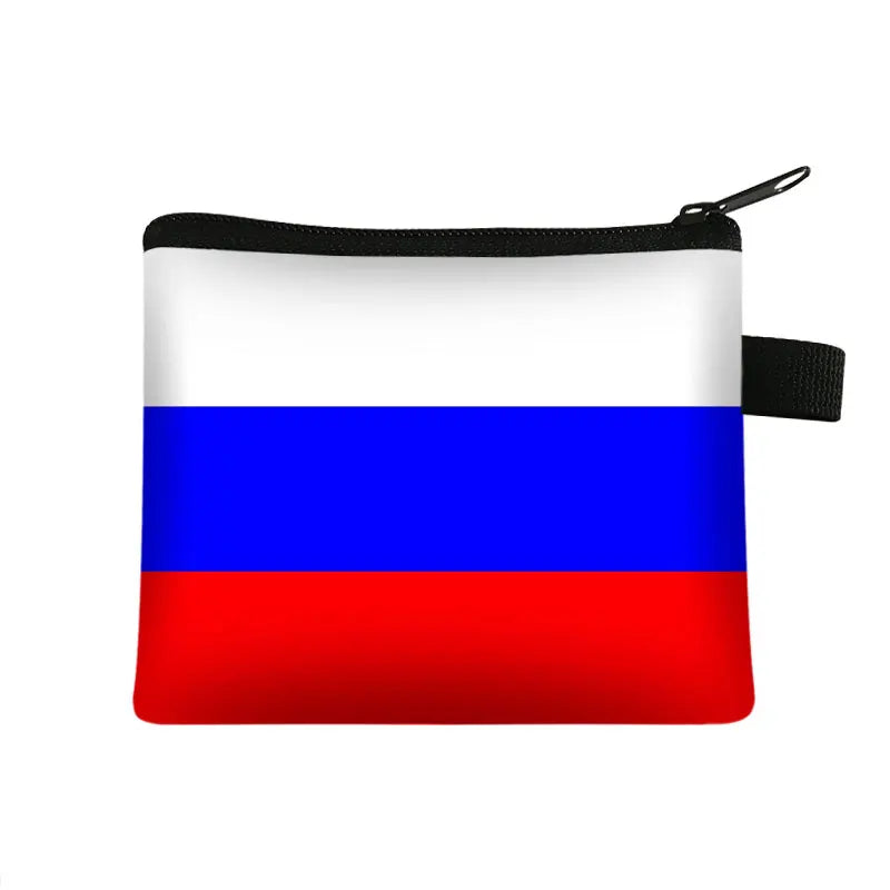 National Flag Print Coin Purses Algeria Spain Haiti Israel Women Wallet Saudi Arabia Men Purse Small Handbag Money Coin Bags