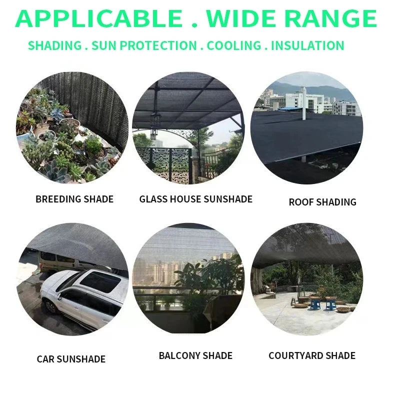 85% Shading HDPE Beige Sunshade Net Garden Plant Shed Shading Sail UV Protection Outdoor Pergola Sun Cover Swimming Pool Awning