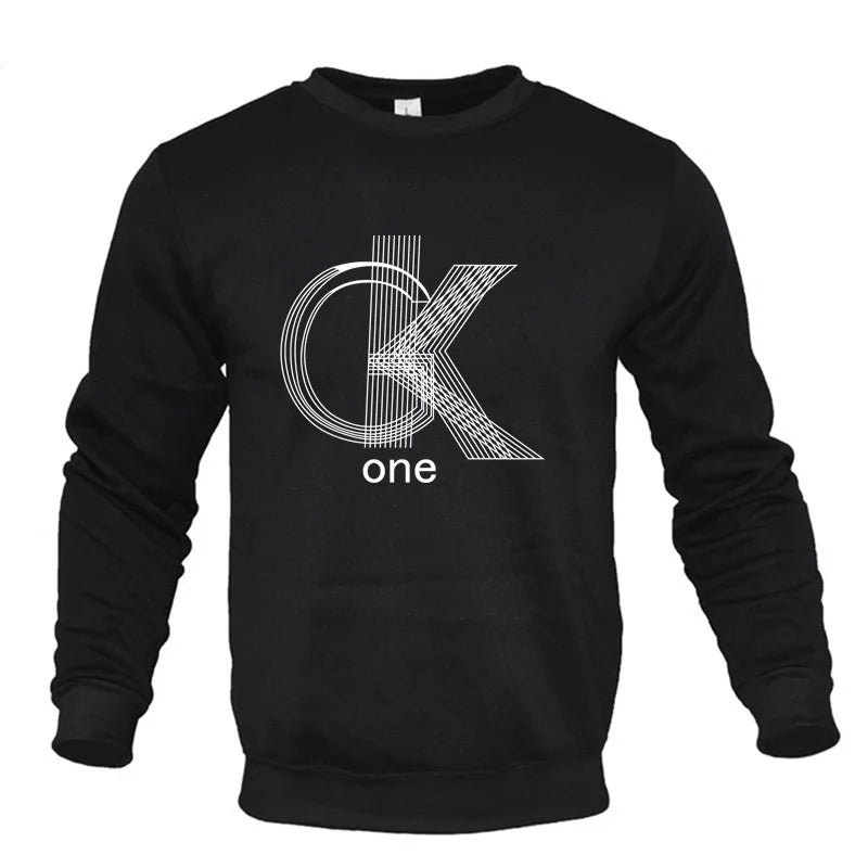 Ropa de primavera y otoño, jersey de cuello redondo, sudaderas de manga larga para hombre y mujer, sudadera informal de moda para chándal