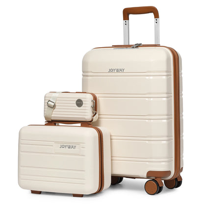 Joyway Travel Luggage Sets, Stylish Carry On Checked Suitcase Set,Sturdy Durable Scratch-resistant,TSA Lock,Spinner Wheels