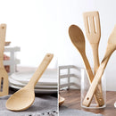 Household Non-Stick Pan Spatula Natural Bamboo Kitchen Spatula Spoon Cooking Utensils Dinner Food Wok Shovel Kitchen Accessories