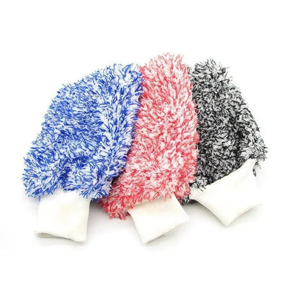 Guantes de limpieza de coche de microfibra suave de alta densidad, sin rayones, accesorios para vehículos 