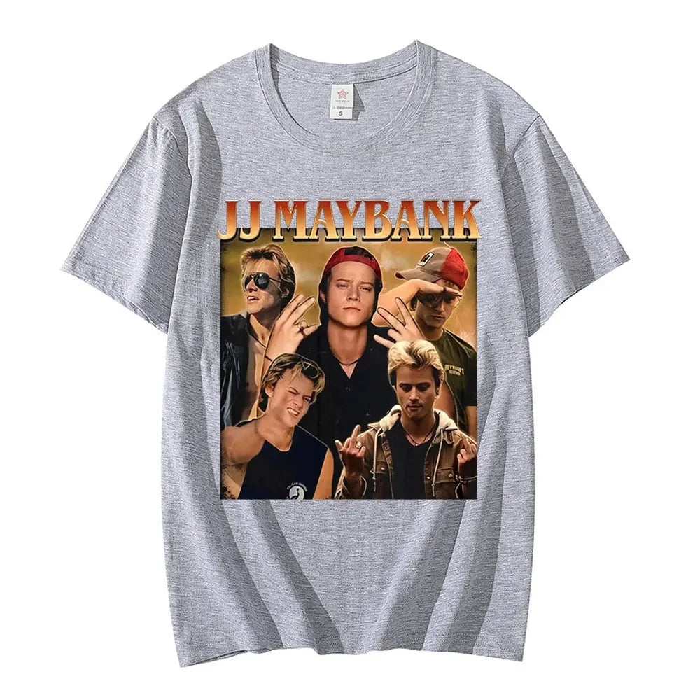 Camiseta de la serie de televisión Outer Banks 3 (2024), con estampado gráfico de JJ Maybank, de verano, para hombre y mujer, de algodón, manga corta, estilo punk.