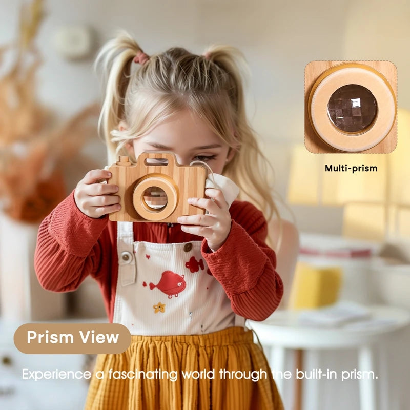 1Pc Wooden Baby Montessori Toys Fashion Camera Pendant Toys for Kids Outdoor Toys Gift Children Wooden Presents Kids Gifts