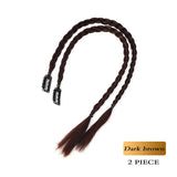 Synthetic 2pcs Braid Wig With Strong BB Clip Lightweight Box Braid Ponytail Hair Piece for Women