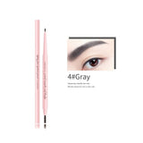 1Pc Ultra Fine Double-Ended Eyebrow Pencil Waterproof Sweat-proof Long Lasting Professional Eye Makeup for Women Wholesale 1.5mm