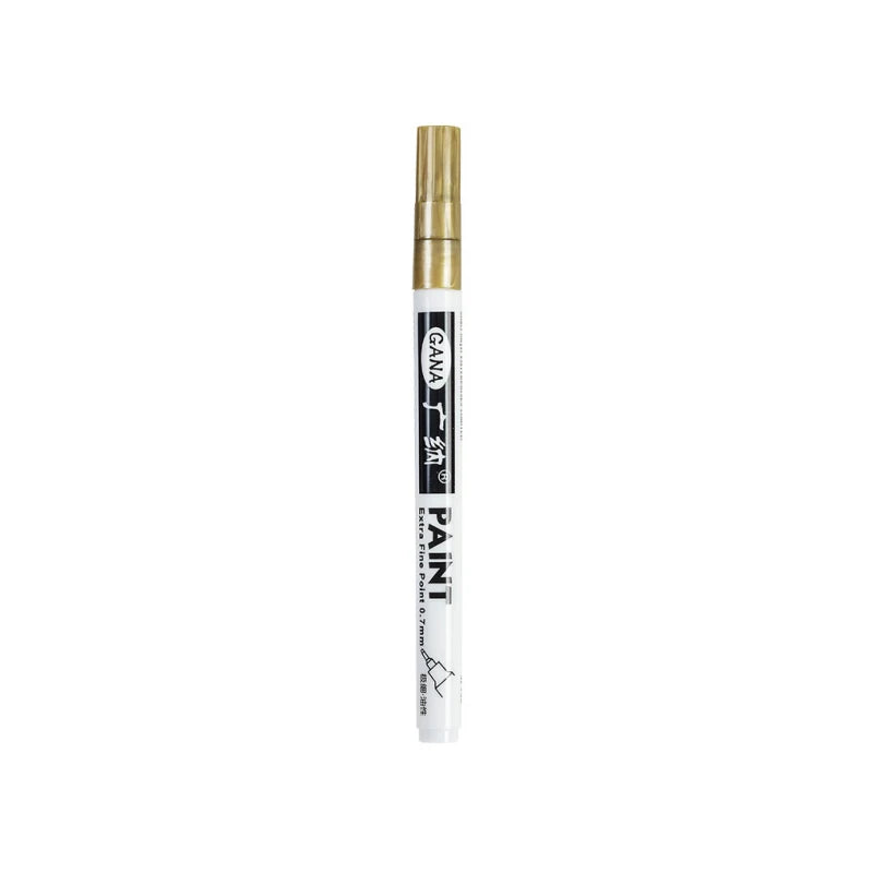 Fine tip permanent Paint Marker Pen DIY Paint Metallic Pen Permanent Gold SILVER Marker Touch Up,School Model Painting