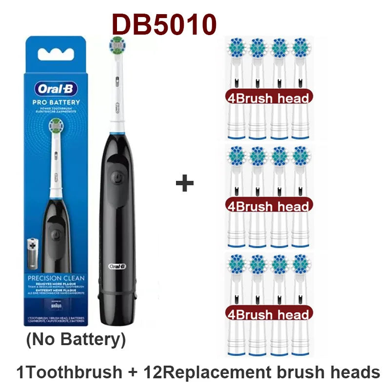 Oral B Electric Toothbrush Rotation Precision Clean Tooth Remove Plaque Adult Tooth Brush 5010 with Gift Replacement Brush Heads