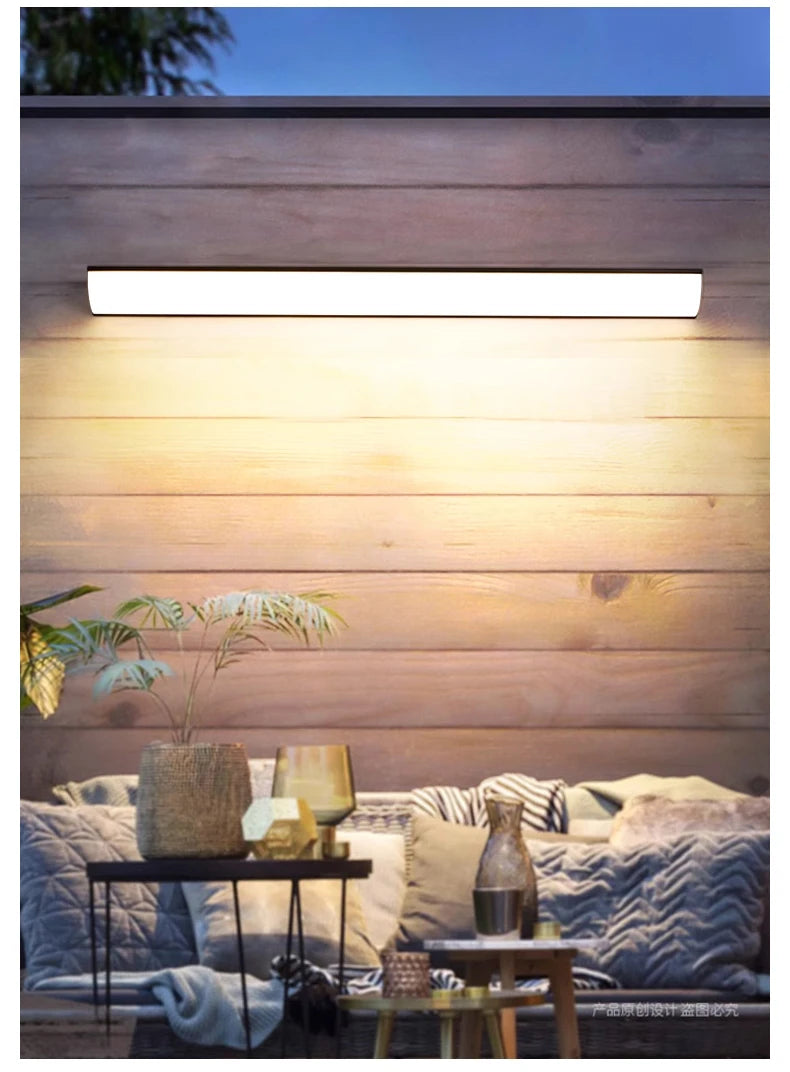 Outdoor wall lamp waterproof and rust proof hallway stairs garden walls balcony doors LED lights modern wall lights