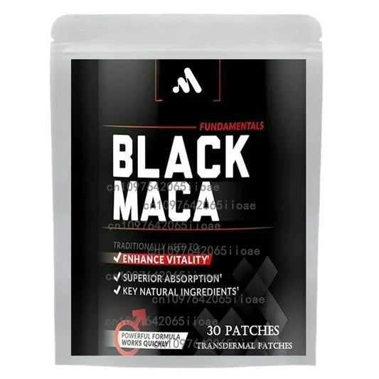 30 parches transdérmicos de complejo de maca negra: suplemento vital para hombres