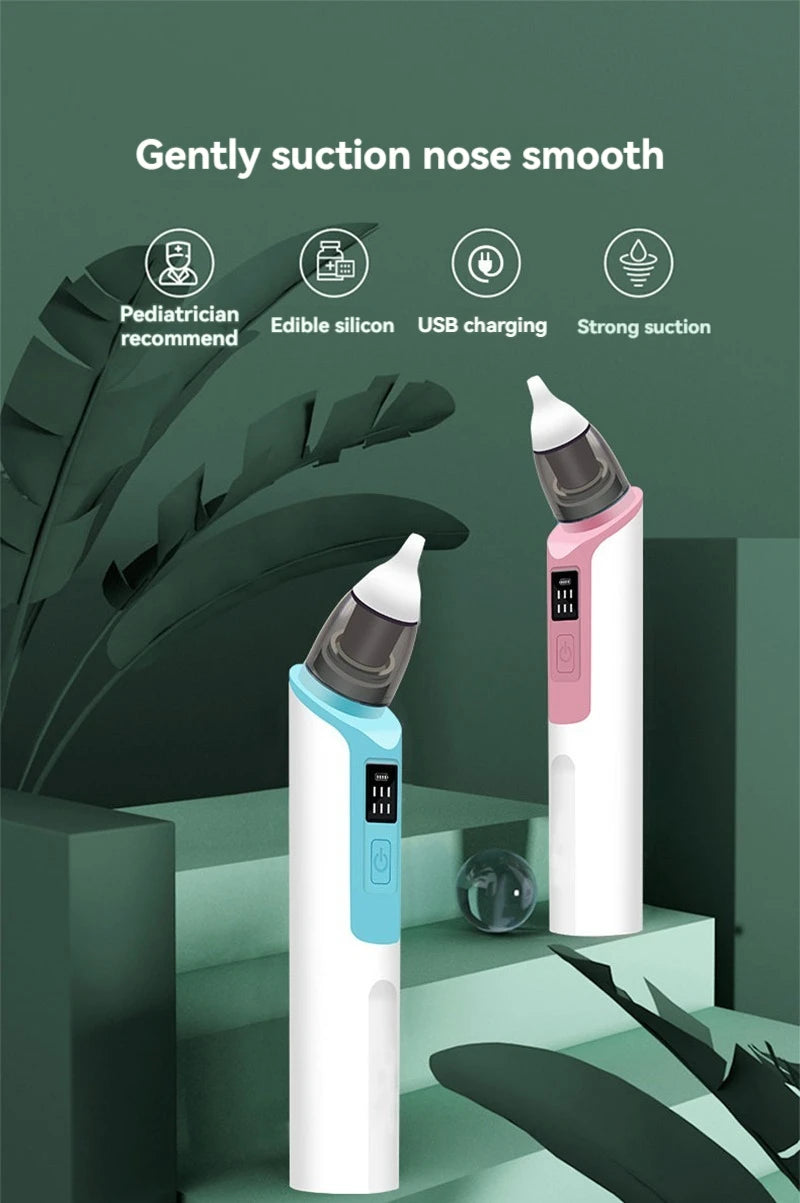 2024 New Pattern Baby Electric Nasal Aspirator, Rechargeable, for Newborns, Sucks Out Mucus to Prevent Nasal Congestion