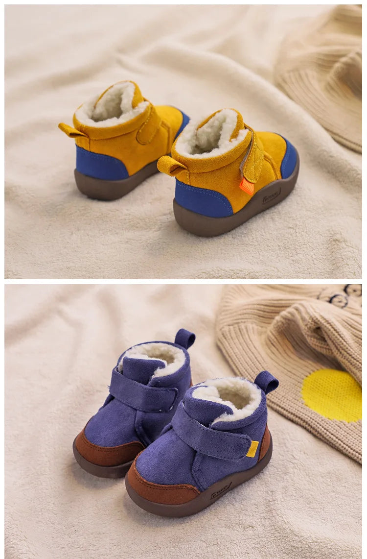 Girl Boot Baby Snow Boot Winter Baby Soft Sole Walking Shoe Child Plush Cotton Shoe Anti-Slip Warm Kid Shoe Kid Boot Boy Botines