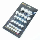 30pcs 0.8cm/1cm/1.2cm/1.4cm Motorcycle Screw Set Decorative Caps Nut Covers Motorcycle Modification Accessories for Yamaha Honda