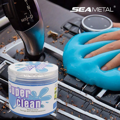 Seametal gel de limpeza do carro multifuncional saída ventilação ar painel portátil ferramenta limpeza mágica lavagem lama removedor poeira sujeira limpa