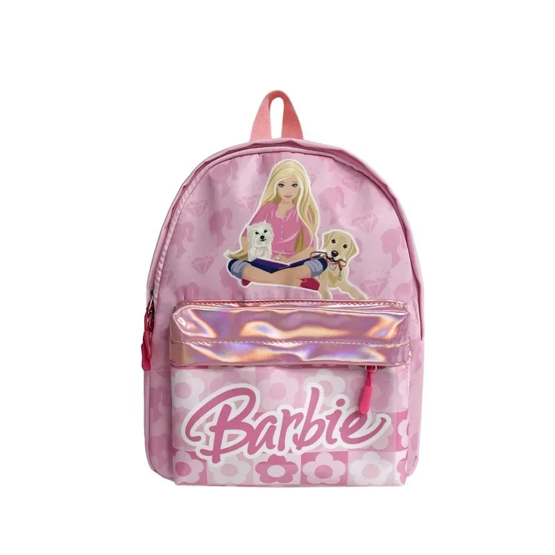 Kawaii Barbie Cartoon Anime Fashion Backpack Girl Barbie Princess Backpack Cute Kindergarten Kids Schoolbag Gift Toys