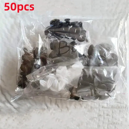 Clip de sujeción para guardabarros de coche, pasador de retención, remache, parachoques para panel de puerta, kit de sujeción, bolsa/caja, 50/100 piezas