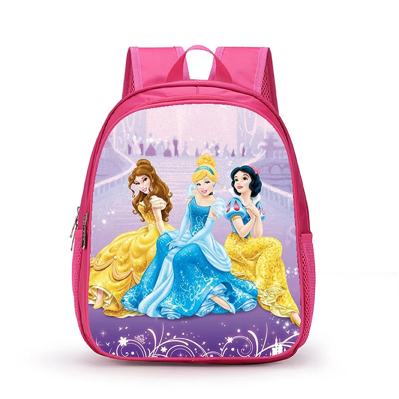 12 Inch Disney Snow White Princess School Bags for Kindergarten Children kids School Backpack for Girls Boys Cartoon Backpacks