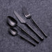 4pcs Matte Black