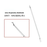 1PC Acne Clip Set Cell Clip Acne Needle Squeezing Blackhead Pressing Rod Cleaning Facial Stainless Steel Beauty Tool