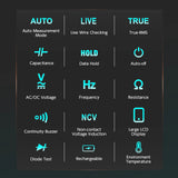 Multímetro EMF inteligente BSIDE S20/A10/A1, 9999 cuentas, recargable, monitor de radiación, voltímetro CA/CC, ohmímetro, prueba