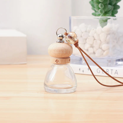 1Pc 8ML Conical Flask Empty Bottle Car Pendant Car Essential Oil Diffuser Fragrance Air Freshener Scent Perfume Bottle Ornament