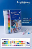 Acrylic marker pen set/12-60 colors/multi-purpose art watercolor pen/quick drying/student painting marker/stationery supplies
