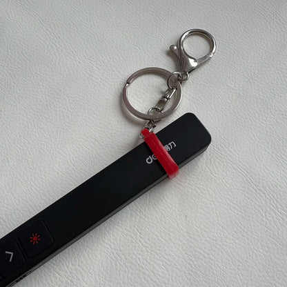 Portable lip gloss electronic pen pendant lip gloss keychain 13mm silicone ring