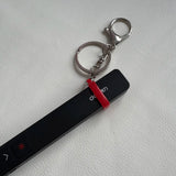 Portable lip gloss electronic pen pendant lip gloss keychain 13mm silicone ring