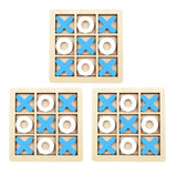 Montessori Play Game Wooden Toy Mini Chess Interaction Puzzle Training Brain Learing Early Educational Toys For Children Kids