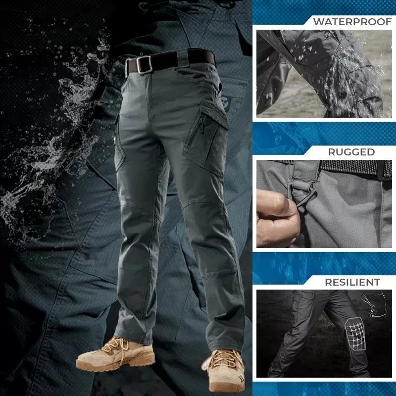 Tactical Waterproof Pants SWAT Combat Army Trousers Many Pockets Waterproof Wear Resistant Casual Cargo Pants Men 2022
