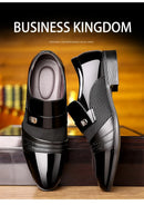 Oxford Shoes Men's Luxury Lacquer Wedding Shoe Pointed Toe Dress Shoes for Men Classic Business Men Leather Shoes Big Size 38-48