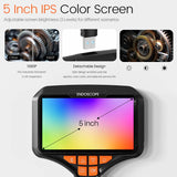 5'' IPS Screen Handheld Endoscope Car Inspection Borescope Video Camera Single Dual Triple Autofocus Lens USB Probe Waterproof