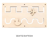Kindergarten Montessori Wooden Busy Board Castle Gear Crocodile Zippers Geometric Jigsaw Puzzles Montessori Toy Educational Toys