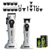 BRDCLIP New White Professional FA1C-T-609 Barber Hair Clipper Set Men's 10000RPM Electric Shaver Hair Trimmer Barbershop Tools