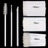 Conjunto de pincéis descartáveis, 200 peças, varinhas de rímel, pincéis labiais, aplicador de microbrush, cotonete para extensão de cílios, ferramentas de maquiagem de sobrancelha