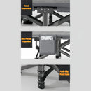 Cama plegable portátil para acampar con almohada - Cama militar resistente de 190 x 67 x 48 cm, tumbona ligera para acampar en el jardín