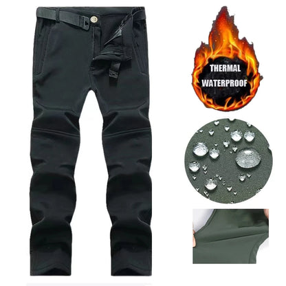 Men's City Gargo Winter Tactical SharkSkin Jackets Hiking Pants Fishing Climbing Trekking Casual Hunting Camping Trousers M-5XL
