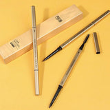 Natural Eyebrow Pencil 5 Colors Brown Double Head Long Lasting Waterproof Ultra Fine Eye Brow Pen Luxury Gold Cosmetic