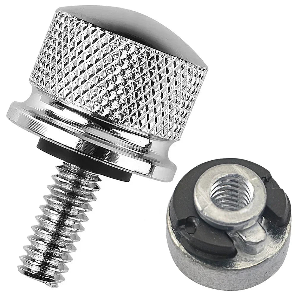 Motorcycle Universal Rear Fender Seat Screw Bolt Nut Knob Cover For Harley Sportster Fatboy Dyna Softail V-ROD Touring Tri Glide