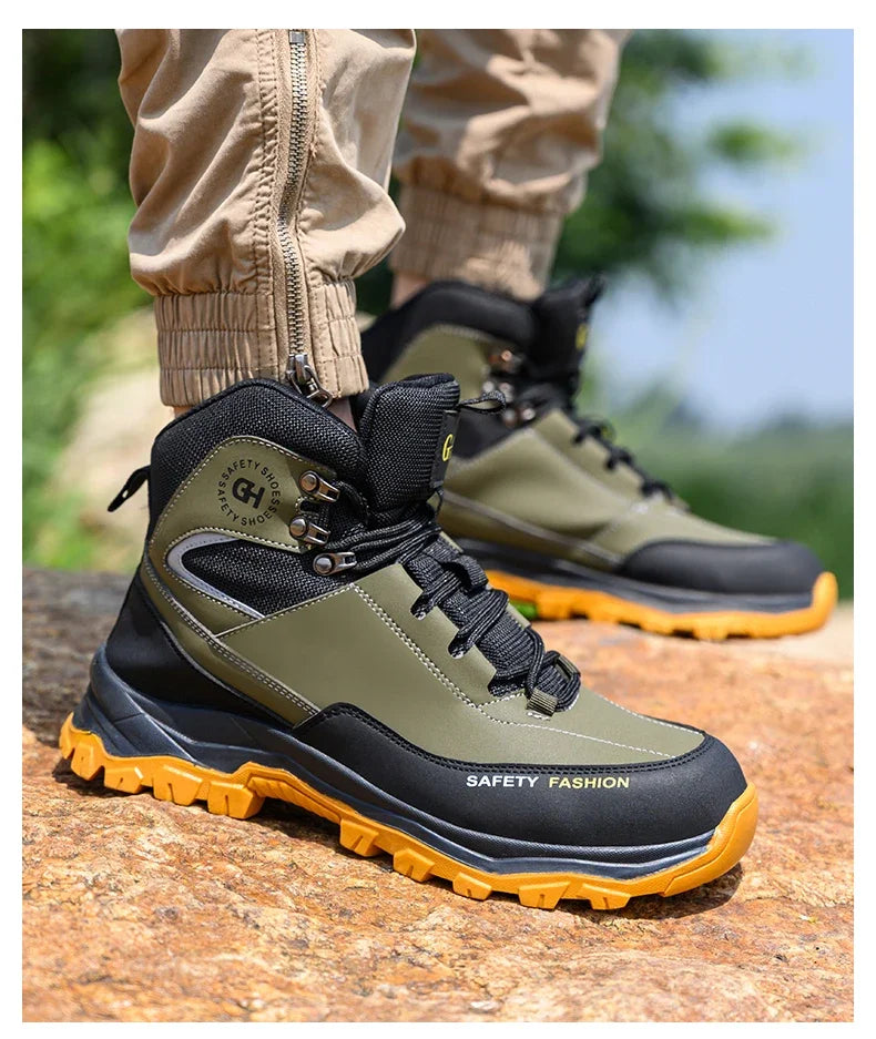 Waterproof Work Safety Boots Men Women Indestructible Anti smash Anti Puncture Work Shoes Protective Men Safety Shoes