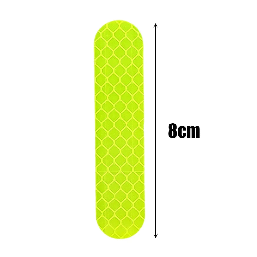 10-100Pcs Motorcycle Helmet Warning Reflective Stickers Night Safety Driving Decorative Strips Sticker Bicycle Moto Car Decals