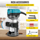 VEVOR Wood Router Machine Electric Trimmer 710W 33000RPM Power Carpentry Tool for Woodworking Trimming Grooving Carving Milling