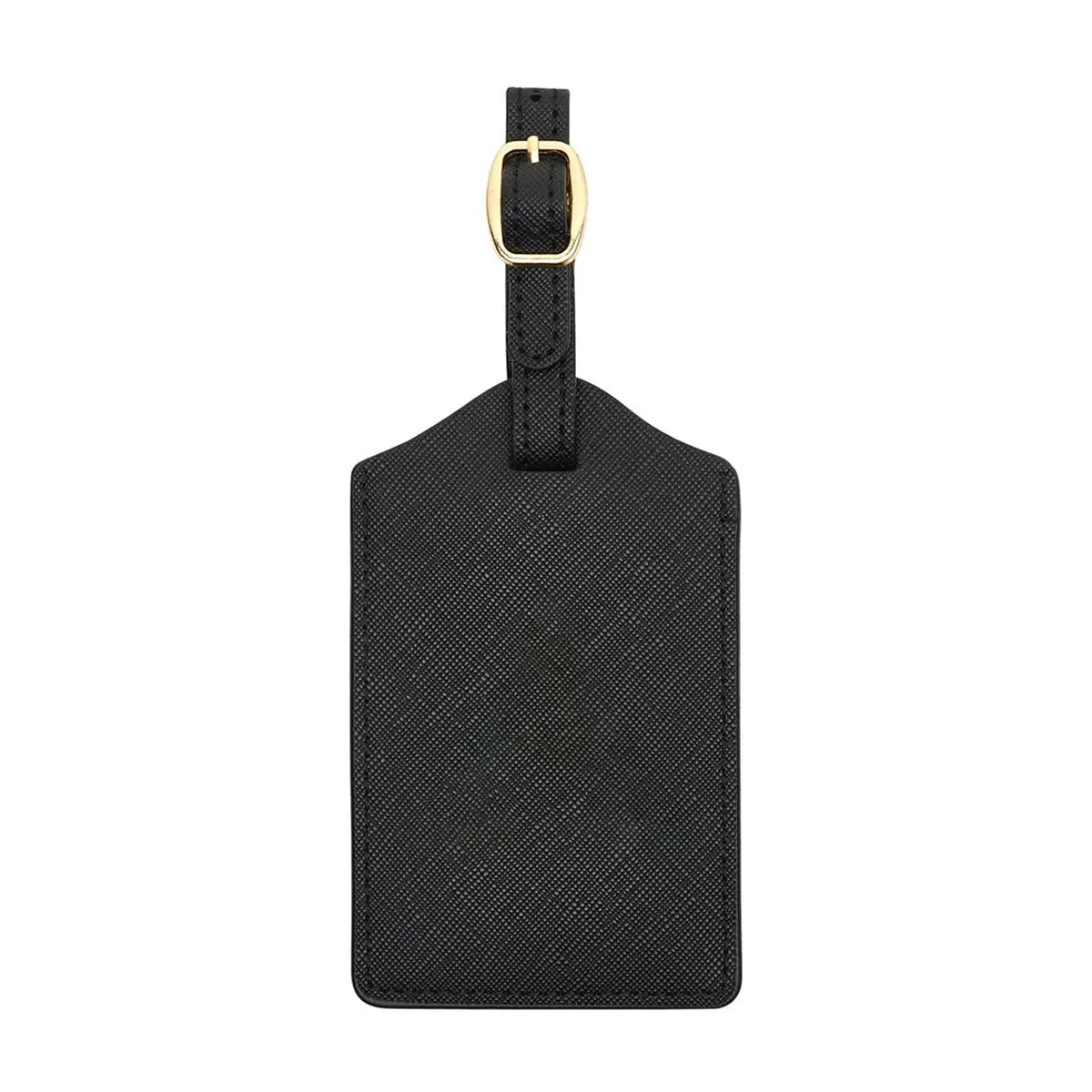 PU Leather Luggage Tag for Travel - Durable Suitcase ID Tag with Privacy Cover & Name Card Slot (A-Z) liu