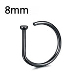 Fake Nose Ring Hoop Septum Non-Piercing Nose Clip Rock Hip Hop Stainless Steel Magnet Fashion Punk Women Body Jewelry