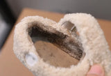Children Fur Shoes 2025 Winter Kids Warm Plush Shoes For Girl Flat Loafers Moccasins Girls Casual Shoes Khaki, Beige