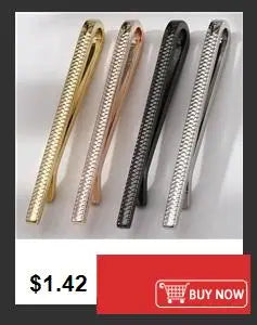 New Metal Silver Color Tie Clip For Men Wedding Necktie Tie Clasp Clip Gentleman Ties Bar Crystal Tie Pin For Men's Accessories