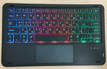 Bluetooth Keyboard Case For Xiaomi Pad 7 7 Pro 11.2 Trackpad Tablet Case Russian Arabic Hebrew Spanish Korean French Keyboard